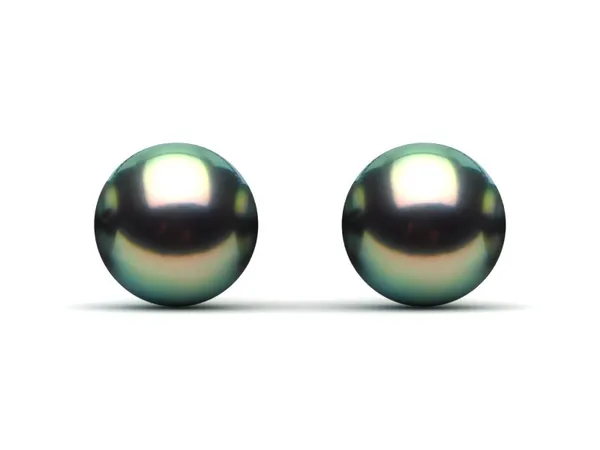 7.0 mm TRUE AAA Peacock Freshwater Round Pearl Stud Earrings