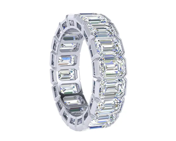 Emerald Cut Diamond Eternity Band