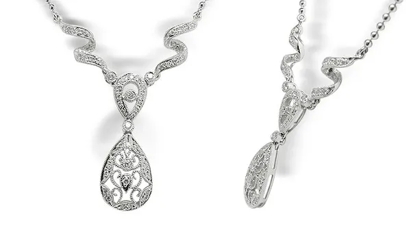 Priscilla a Diamond Pendant Necklace