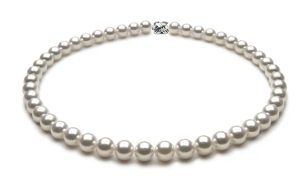 TRUE AAA Quality 9 x 9.5mm White Akoya Cultured Pearl Necklace