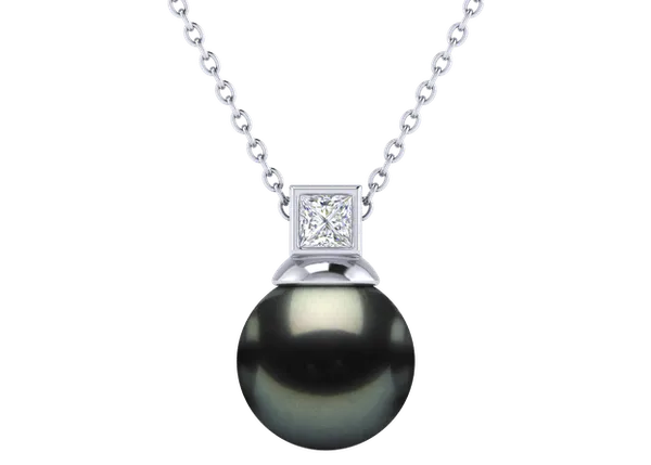Semele a Black Tahitian South Sea Cultured Pearl Pendant