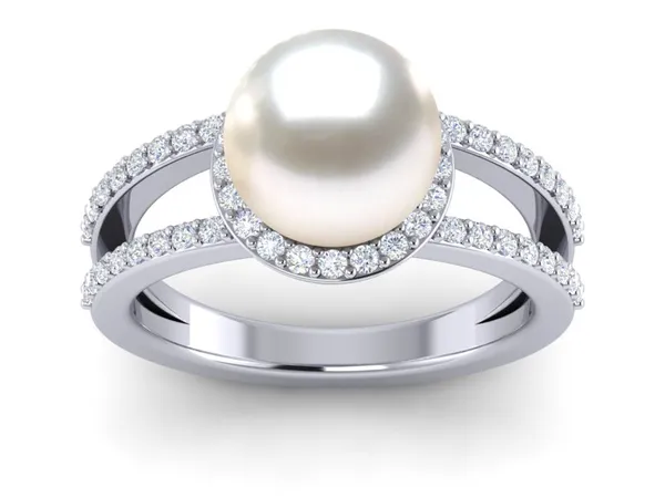 South Sea Pearl Ring Halo II Style