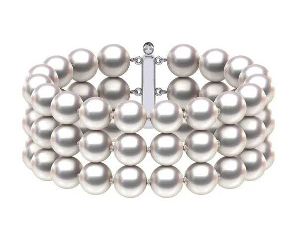 8.5 x 9mm Akoya Triple Strand Pearl Bracelet