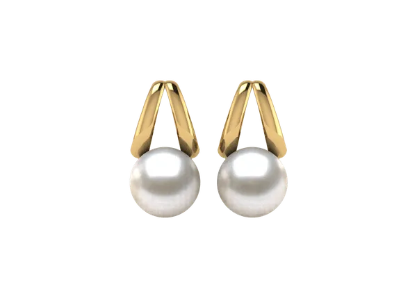 Unicorn a Japanese Akoya Cultured Pearl Earring