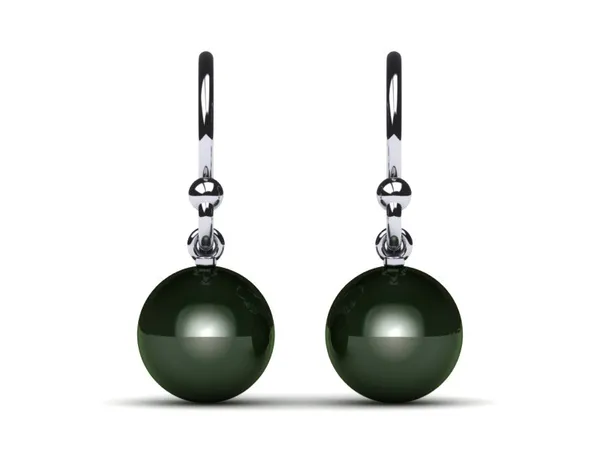 Tahitian Pearl French Wire with Loop Cultured Pearl Earring