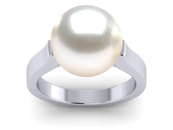 White South Sea Pearl Contour Ring