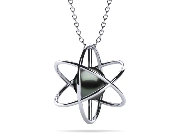 Tahitian Pearl Atomic Pendant