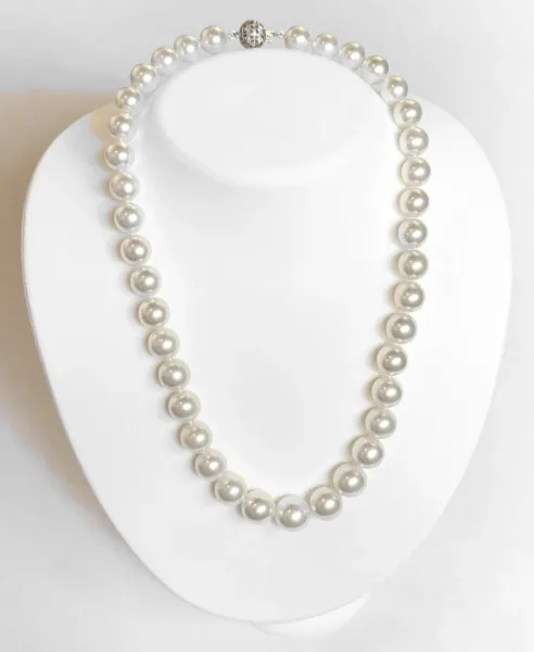 10–12.8mm White South Sea Pearl Necklace