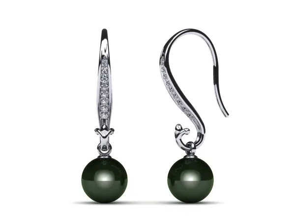 Tahitian Pearl Diamond Bishop Earring