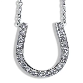 Diamond Horseshoe Pendant