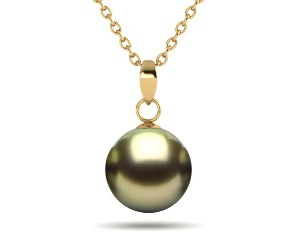 Pistachio Tahitian Pearl Casse Pendant