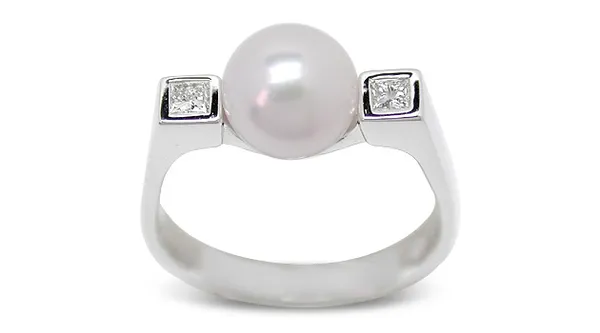 Himani a Japanese Akoya Cultured Pearl Ring