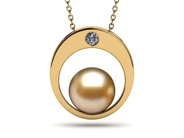 Golden Osiris South Sea Pearl Pendant