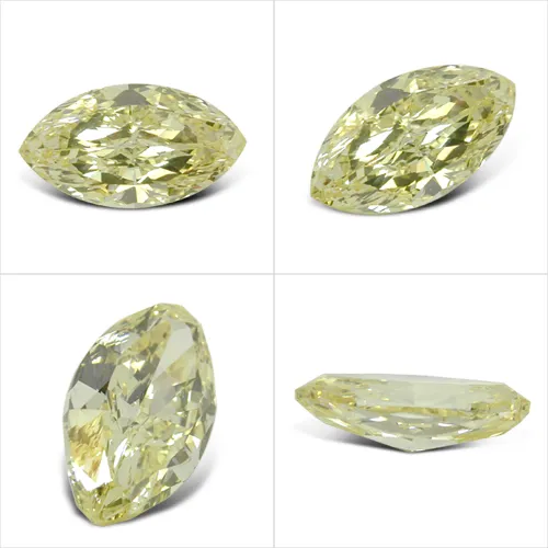 Fancy Yellow 2.91 Marquise Cut Brilliant Wholesale Diamonds
