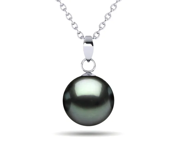 Black Light Green Tahitian Pearl Casse Pendant