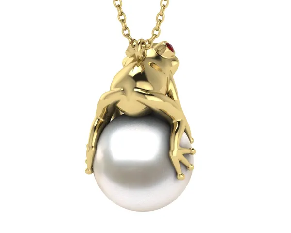 South Sea Pearl Frog Necklace