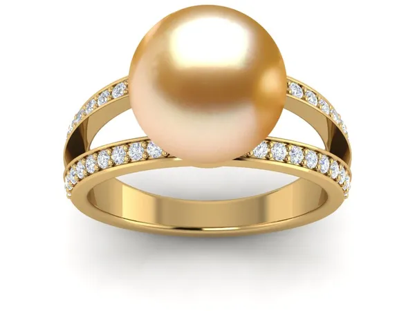 Golden South Sea Pearl Leo 2 Ring