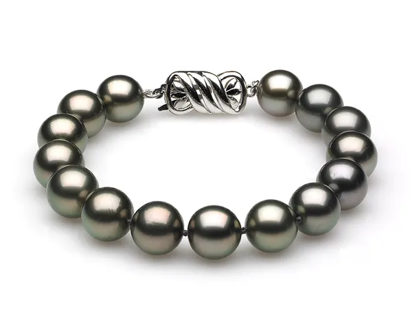 8 x 10mm Black Tahitian Pearl Bracelet