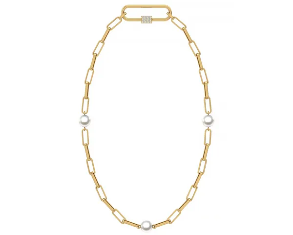 South Sea Pearl Necklace Carabiner Clasp