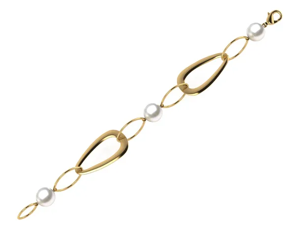 South Sea Pearl Circle of Life Triangle Bracelet