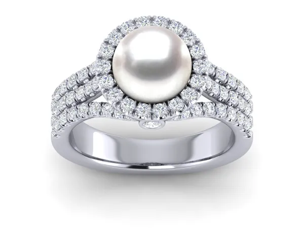 White South Sea Spirit Ring