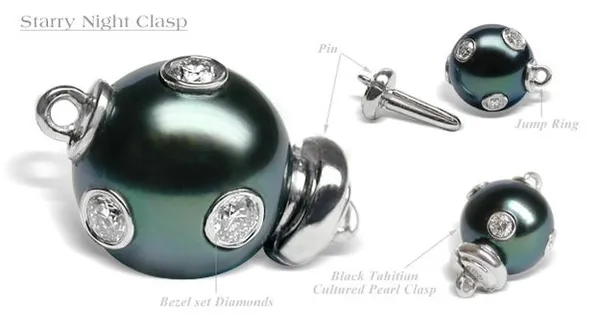 Starry Night South Sea Cultured Pearl Clasp