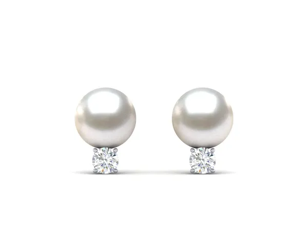 7mm Akoya Pearl White Grace Earring