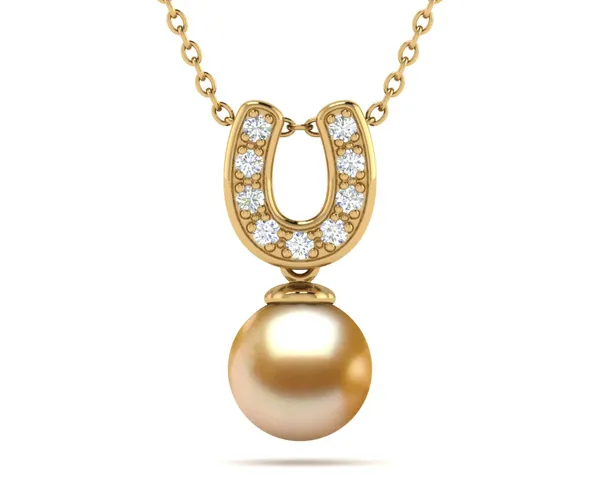 Golden Pearl Lucky Pendant