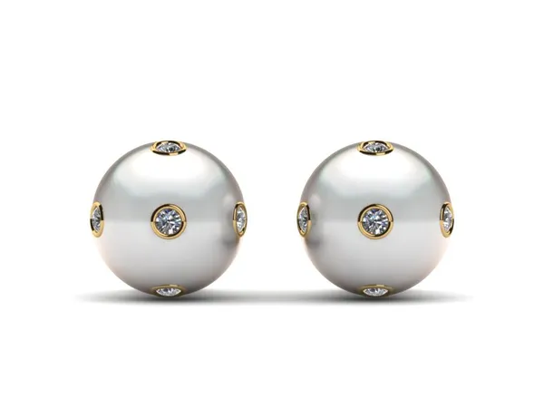 Starry White South Sea Pearl Earring