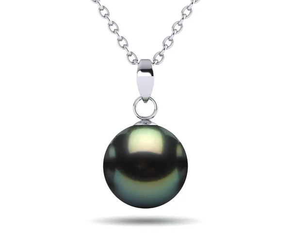 Black Green Tahitian Pearl Casse Pendant