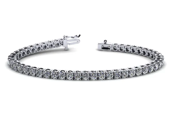 Diamond Tennis Bracelet 18K White Gold 7 Carats
