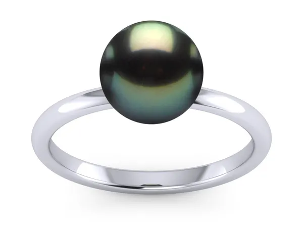 Tahitian Pearl Classic Black Green Ring