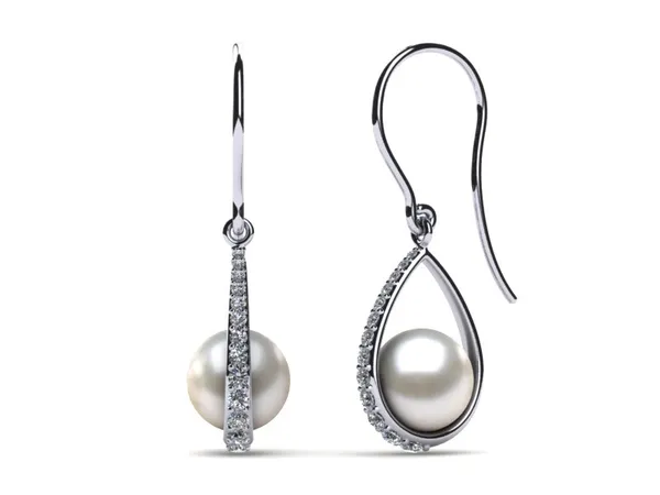 south-sea-pearl-morning-dew-earring-rose-VS-Clarity