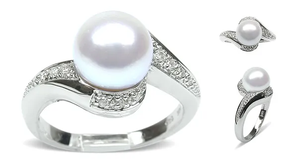 Livia Japanese Akoya Cultured Pearl Ring