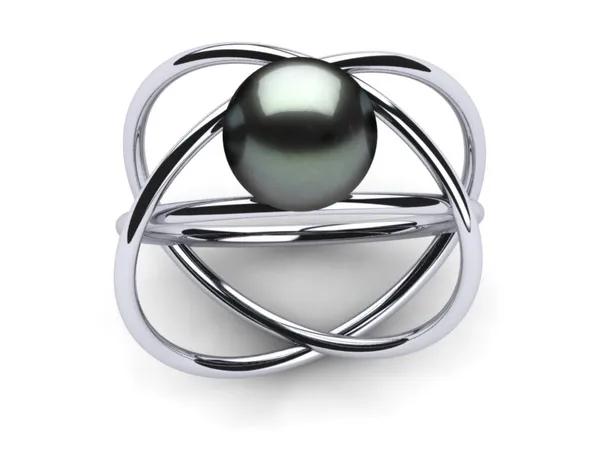 Tahitian Pearl Atomic Ring