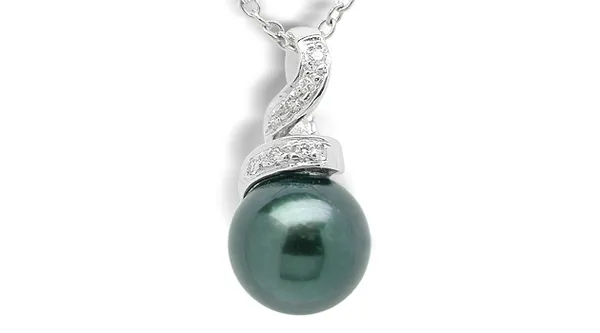 Black Pearl Pendant Bella Akoya Cultured