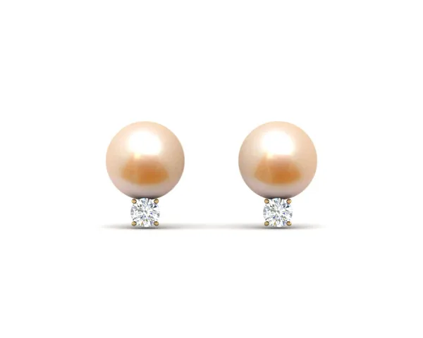 6mm Peach Freshwater Pearl Grace Earring
