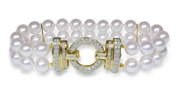Double Strand Cultured Pearl Bracelet