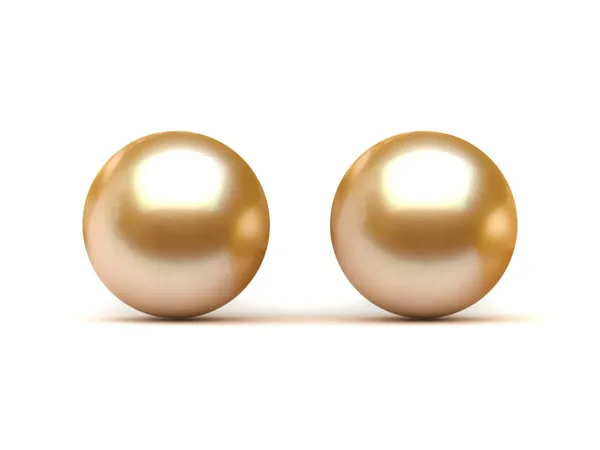 8mm Golden South Sea Pearl Earring