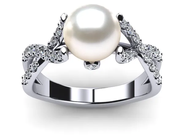 South Sea Pearl Ring Open Flow