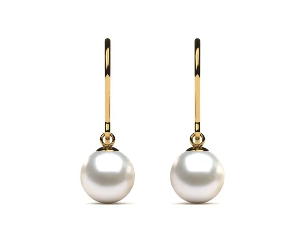 Japanese Akoya Shepherds Hook Pearl Earring