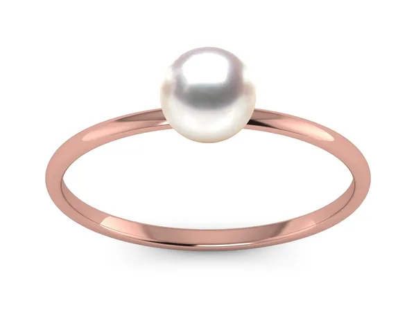 Petite Classic Rose Akoya Pearl Ring