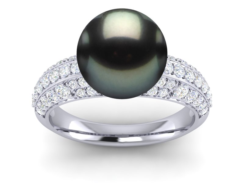 Eunice Pearl & Diamond Ring