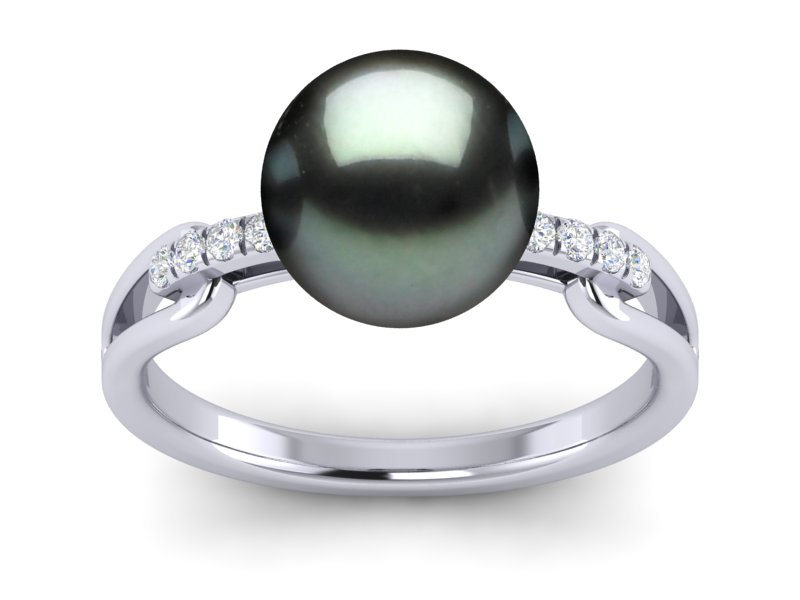 Tahitian Pearl Buckle Ring