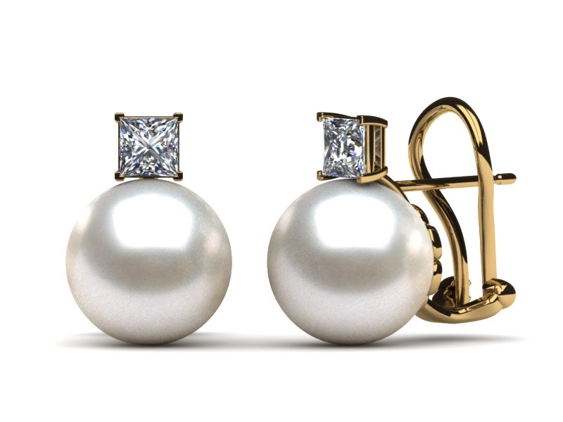 Japanese Akoya Princess Pearl Clip Back Earring