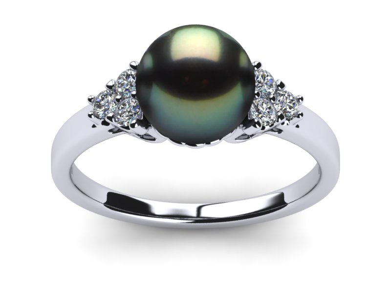 Tahitian Pearl Ring Princess Style