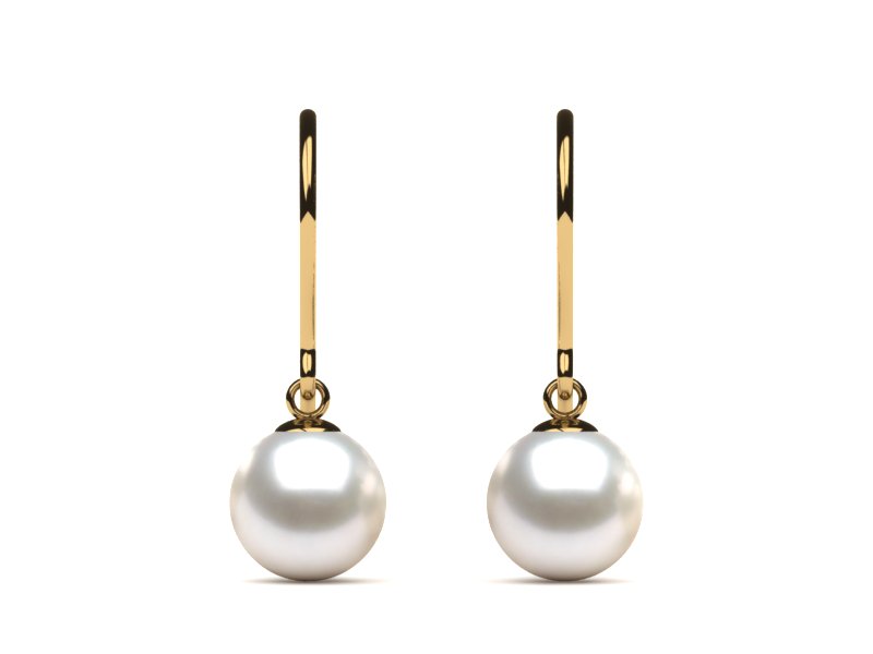 Japanese Akoya Shepherds Hook Pearl Earring