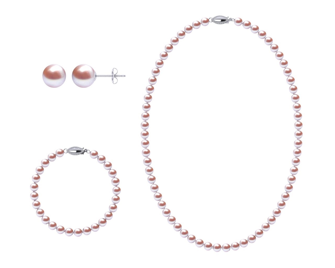 5.5 x 6mm Lavender Freshwater Pearl Set