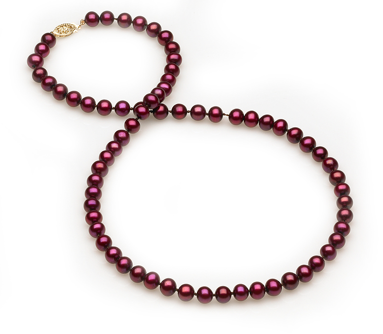 Cranberry Pearl Necklace