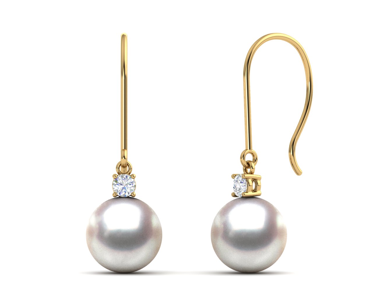 Akoya Rose Novia Pearl Earring